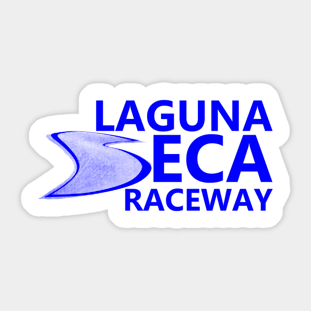 Laguna Seca Raceway Corkscrew Sticker by SteamboatJoe